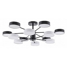 Люстра на штанге arte milano ferrara 250906-12b bk-wh